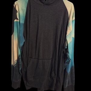 VTG AMERICAN EAGLE SUPER SOFT STANDARD FIT MENS XL  HOODED LONG SLEEVE SHIRT